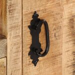vidaXL Meuble TV Bois de manguier brut 110x30x50 cm