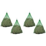 vidaXL Filet à foin 4 Pièces Rond 1 x 1 m PP