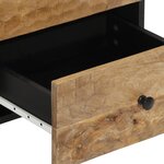 vidaXL Tables de chevet 2 Pièces 40x33x46 cm Bois de manguier solide