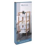 Bathroom Solutions Support de rangement et 3 étagères MDF et bambou