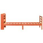 vidaXL Cadre de lit sans matelas cire marron 90x200 cm bois pin massif