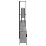 vidaXL Ensemble de meubles de salle de bain 4 Pièces Sonoma gris