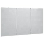 vidaXL Tableau blanc magnétique pliable 150x80x1 7 cm aluminium