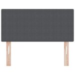 Headboard vidaXL Design Épuré Gris Foncé 100 cm Tissu Cordon