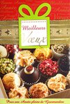 Lot 10 cartes identiques bonne année meilleurs vœux avec 10 enveloppes blanches