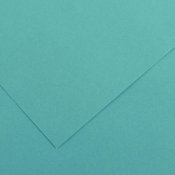 Paquet de 10 feuilles de papier Colorline CANSON 50 x 65 cm 150 g turquoise