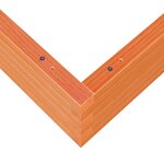 vidaXL Jardinière cire marron 90x90x23 cm bois de pin massif
