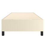 vidaXL Cadre de lit Crème 80x200 cm Similicuir