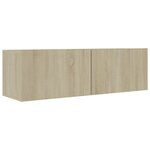 vidaXL Ensemble de meubles TV 4 Pièces Chêne sonoma Bois d'ingénierie