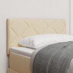 vidaXL Tête de lit Design en Blocs Diamants Crème 80 cm Tissu