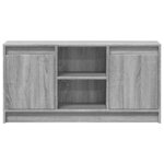 vidaXL Meuble TV avec LED sonoma gris 100x34x50 cm bois d'ingénierie