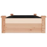 vidaXL Lit surélevé de jardin doublure 120x60x25 cm bois massif sapin