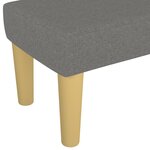vidaXL Banc Gris foncé 100x30x30 cm Tissu
