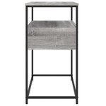 vidaXL Table console sonoma gris 75x40x75 cm bois d'ingénierie