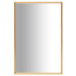 vidaXL Miroir Doré 60x40 cm
