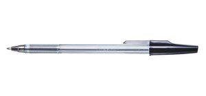 Stylo Bille transparent Pte Moyenne 1mm Noir A PLUS