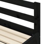 vidaXL Lit de jour et lit gigogne sans matelas 90x200 cm bois massif