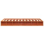 vidaXL Cadre de lit sans matelas cire marron 90x200 cm bois pin massif