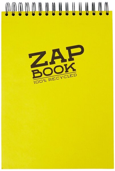 Zap book bloc spiralé en-tête A4 uni 80g 160 F CLAIREFONTAINE
