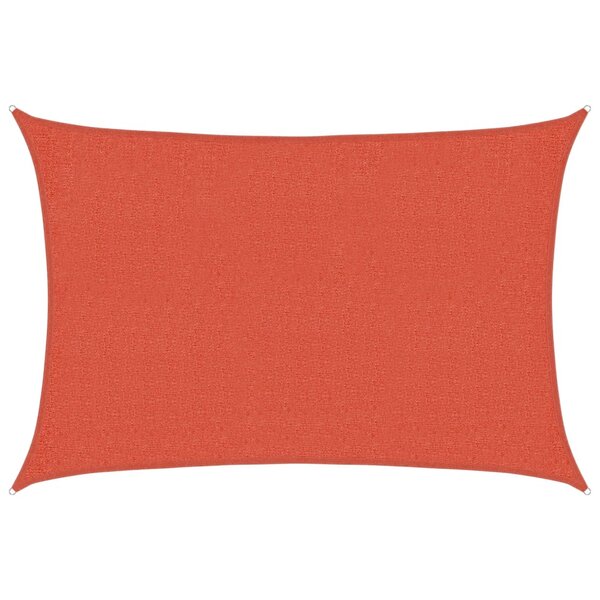 vidaXL Voile d'ombrage 160 g/m² Terre cuite 2x2 5 m PEHD
