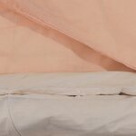 vidaXL Ensemble de housse de couette rose 200x220 cm Coton