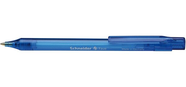 Stylo à bille Fave bleu Pte Moyenne Bleu SCHNEIDER
