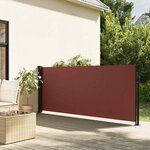 vidaXL Auvent latéral rétractable marron 120x600 cm