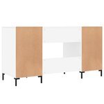vidaXL Bureau blanc 140x50x75 cm bois d'ingénierie