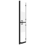 vidaXL Paroi de douche pliable Verre ESG demi-dépoli 80x190 cm