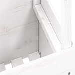 vidaXL Table de jardin blanc 100x50x75 cm bois massif de pin