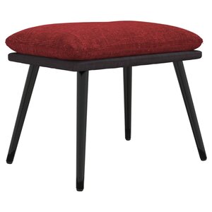 vidaXL Repose-pied Rouge bordeaux 45x29 5x35 cm Tissu et similicuir