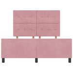 Lit vidaXL Rose 160x200 cm Velours