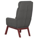 vidaXL Chaise de relaxation Gris foncé Tissu