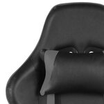 vidaXL Chaise de jeu pivotante Gris PVC
