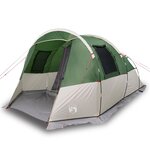 vidaXL Tente de camping tunnel 4 personnes vert imperméable