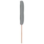 Tête de lit capitonnée gris clair 100 cm en tissu