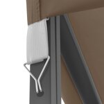 vidaXL Belvédère 3x3 m Taupe