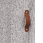 vidaXL Buffet sonoma gris 69 5x34x90 cm bois d'ingénierie