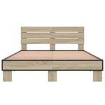 vidaXL Cadre de lit sans matelas chêne sonoma 140x200 cm
