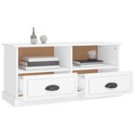 vidaXL Meuble TV blanc 93x35 5x45 cm bois d'ingénierie