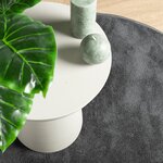 vidaXL Tapis OVIEDO à poils courts anthracite Ø 280 cm
