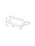 THIRARD - Lot de 5 portes-étiquettes  bleu  49.5x29mm