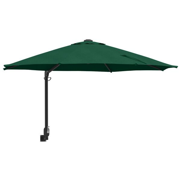 vidaXL Grand Parasol Vert de Patio Métal  Polyester Grand Inclinable