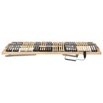 vidaXL Sommier à lattes électrique avec 42 lattes 7 zones 90x200 cm
