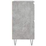 vidaXL Buffets 3 Pièces gris béton bois d'ingénierie