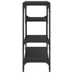 vidaXL Table console noir 100x30x75 cm bois d'ingénierie