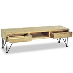 vidaXL Meuble TV 120x35x35 cm Teck massif