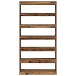 vidaXL Bibliothèque Bois vieilli Bois d'ingénierie 100 x 30 x 198 cm