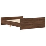 vidaXL Cadre de lit sans matelas chêne marron 150x200 cm