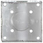 vidaXL Piquets au sol 6 Pièces Argenté 14x14x58 cm Acier galvanisé